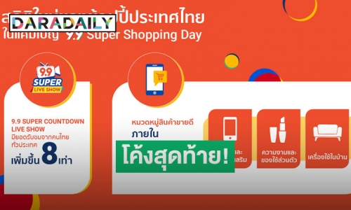 "ช้อปปี้" ปลื้มผลตอบรับมหกรรมช้อปปิ้งครั้งยิ่งใหญ่ "Shopee 9.9 Super Shopping Day"  