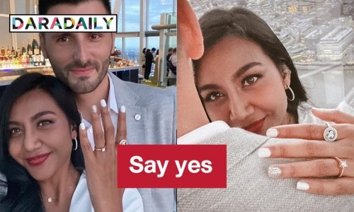 แฟนหนุ่มคุกเข่าขอแต่งงาน “เกศ จิณภัค”