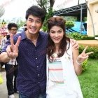 ภาพน่ารักๆ ระหว่าง "บอย-มาร์กี้" ในงานบวงละคร "ในสวนขวัญ"