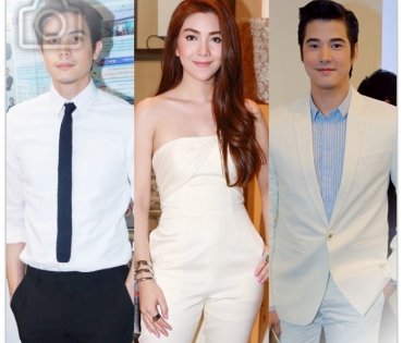 ดารากับชุดธีมสีขาว