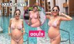 นางร้าย 7 สี อวดพุงโตในชุดทูพีชสุดแซ่บดีใจใกล้ได้อุ้มเบบี๋แล้ว