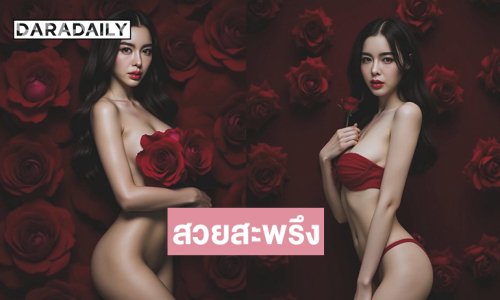 สวยสะพรึงดาราสาวเสิร์ฟแรงในธีมดอกกุหลาบ