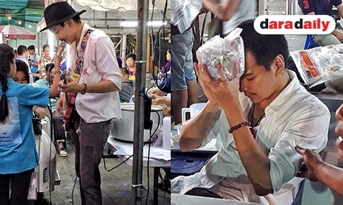 หัวใจหล่อมาก! “เบน กิตติศักดิ์” เปิดหมวกร้องเพลงกลางงานวัด