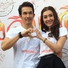 อั้ม-อธิชาติ, เบลล่า-ราณี ในงานบวงสรวงละคร "เพลิงฉิมพลึ"