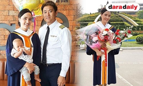 “กุญแจซอล” จบแล้ว! ม.รามฯ สามีคอยตามดูแลไม่ห่าง