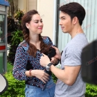 ภาพน่ารักๆ ระหว่าง "อั้ม-แมท" ในงานบวงละคร "ไฟในวายุ"