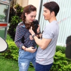 ภาพน่ารักๆ ระหว่าง "อั้ม-แมท" ในงานบวงละคร "ไฟในวายุ"