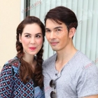 ภาพน่ารักๆ ระหว่าง "อั้ม-แมท" ในงานบวงละคร "ไฟในวายุ"