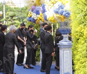 บรรยากาศพิธีพระราชทานเพลิงศพ “พลอากาศตรีณรงค์ เตมีรักษ์”