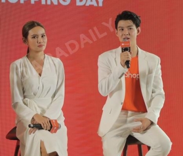 "หญิง-เซ้นต์" ร่วมงานแถลงข่าวเปิดตัว Shopee 9.9 Super Shopping Day