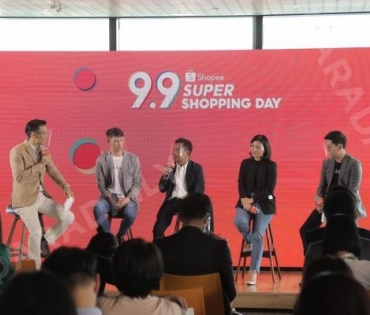 "หญิง-เซ้นต์" ร่วมงานแถลงข่าวเปิดตัว Shopee 9.9 Super Shopping Day