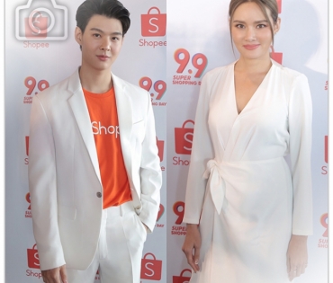 "หญิง-เซ้นต์" ร่วมงานแถลงข่าวเปิดตัว Shopee 9.9 Super Shopping Day