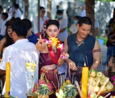 ภาพบรรยากาศงานบวงสรวงละคร "วันทอง" 