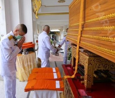 ภาพบรรยากาศงาน สวดอภิธรรมศพ คุณแม่ พรพรรณ พรรณนิภา ณ. ศาลาทักษิณาประดิษฐ วัดพระศรีมหาธาตุวรมหาวิหาร 