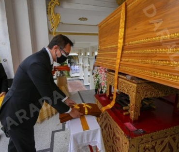 ภาพบรรยากาศงาน สวดอภิธรรมศพ คุณแม่ พรพรรณ พรรณนิภา ณ. ศาลาทักษิณาประดิษฐ วัดพระศรีมหาธาตุวรมหาวิหาร 