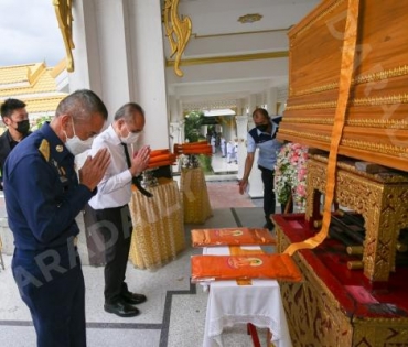 ภาพบรรยากาศงาน สวดอภิธรรมศพ คุณแม่ พรพรรณ พรรณนิภา ณ. ศาลาทักษิณาประดิษฐ วัดพระศรีมหาธาตุวรมหาวิหาร 