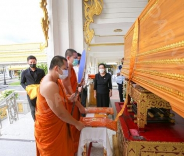 ภาพบรรยากาศงาน สวดอภิธรรมศพ คุณแม่ พรพรรณ พรรณนิภา ณ. ศาลาทักษิณาประดิษฐ วัดพระศรีมหาธาตุวรมหาวิหาร 