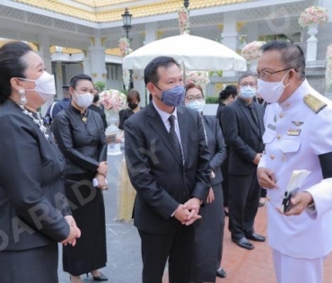 ภาพบรรยากาศงาน สวดอภิธรรมศพ คุณแม่ พรพรรณ พรรณนิภา ณ. ศาลาทักษิณาประดิษฐ วัดพระศรีมหาธาตุวรมหาวิหาร 