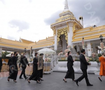 ภาพบรรยากาศงาน สวดอภิธรรมศพ คุณแม่ พรพรรณ พรรณนิภา ณ. ศาลาทักษิณาประดิษฐ วัดพระศรีมหาธาตุวรมหาวิหาร 