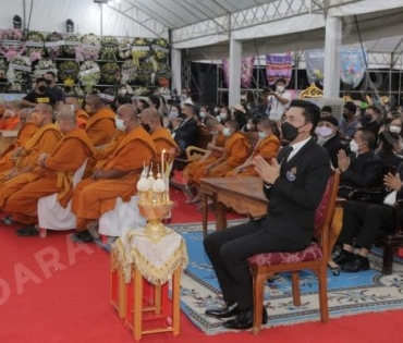 ภาพบรรยากาศงานศพ “พ่อไวพจน์” ที่วัดวังน้ำเย็น อ.บางปลาม้า จ.สุพรรณบุรี 