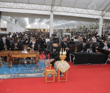 ภาพบรรยากาศงานศพ “พ่อไวพจน์” ที่วัดวังน้ำเย็น อ.บางปลาม้า จ.สุพรรณบุรี 