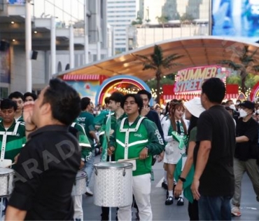 บรรยากาศงาน "วินทุกเกมกินทั่วไทย เฉพาะที่ Grab" นำโดย เบลล่า ราณี, เจมีไนน์ โฟร์ท