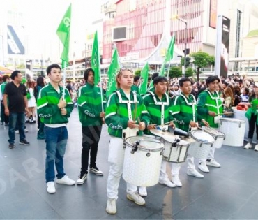 บรรยากาศงาน "วินทุกเกมกินทั่วไทย เฉพาะที่ Grab" นำโดย เบลล่า ราณี, เจมีไนน์ โฟร์ท