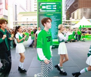 บรรยากาศงาน "วินทุกเกมกินทั่วไทย เฉพาะที่ Grab" นำโดย เบลล่า ราณี, เจมีไนน์ โฟร์ท