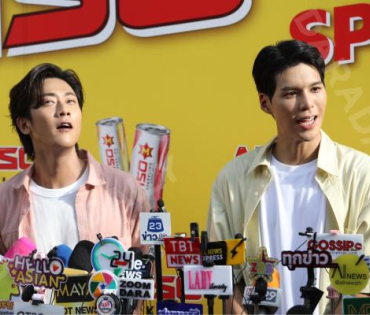งานแถลงข่าวเปิดตัวพรีเซ็นเตอร์ เครื่องดื่มผสมคาเฟอีนอัดก๊าซ  "มิโซซ่า" พร้อมสัมภาษณ์ คัลเลนและพี่จอง