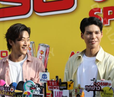 งานแถลงข่าวเปิดตัวพรีเซ็นเตอร์ เครื่องดื่มผสมคาเฟอีนอัดก๊าซ  "มิโซซ่า" พร้อมสัมภาษณ์ คัลเลนและพี่จอง