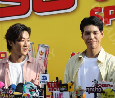 งานแถลงข่าวเปิดตัวพรีเซ็นเตอร์ เครื่องดื่มผสมคาเฟอีนอัดก๊าซ  "มิโซซ่า" พร้อมสัมภาษณ์ คัลเลนและพี่จอง