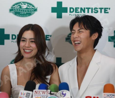 งานแถลงข่าว เดนทิสเต้ พร้อมพรีเซนเตอร์คู่รักหวาน "หมาก-คิม"