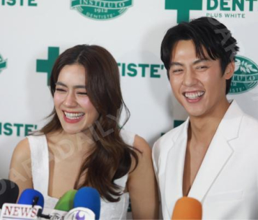 งานแถลงข่าว เดนทิสเต้ พร้อมพรีเซนเตอร์คู่รักหวาน "หมาก-คิม"