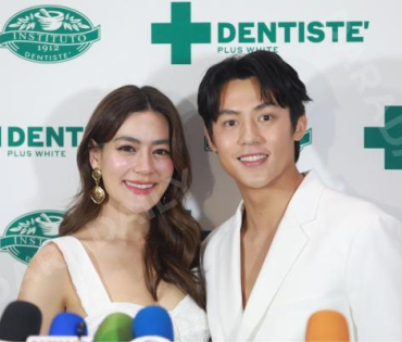 งานแถลงข่าว เดนทิสเต้ พร้อมพรีเซนเตอร์คู่รักหวาน "หมาก-คิม"
