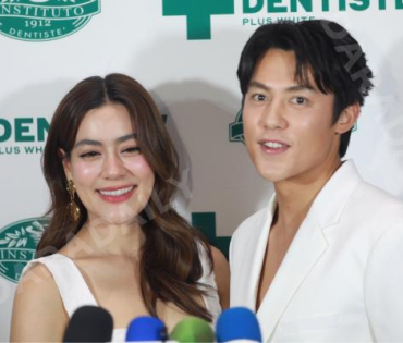 งานแถลงข่าว เดนทิสเต้ พร้อมพรีเซนเตอร์คู่รักหวาน "หมาก-คิม"