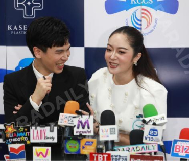 งานแถลงข่าว พิธีลงนาม MOU KPS ศัลยกรรมความงามเกาหลี พบ "พีท - แก้มบุ๋ม"