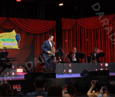 บรรยากาศงานโครงการ "เยาวชนสืบสานรักษ์เพลงไทย โดยสำนักงานพระคลังข้างที่" ซีซั่น ๒ รอบชิงชนะเลิศ