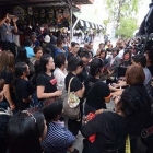 ภาพบรรยากาศ งานศพ "ปอ ทฤษฎี"