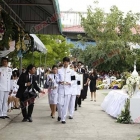 บรรยากาศงานพระราชทานเพลิงศพ "ปอ ทฤษฎี" 