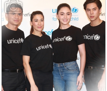 ใหม่ ดาวิกา, พีท พชร นำทีมคนดังร่วมงานแถลงข่าว unicef