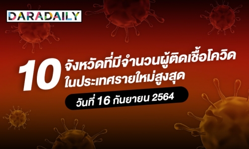 โควิดยังหนัก! เช็กเลย 10 จังหวัดที่มีผู้ติดเชื้อรายใหม่สูงสุด