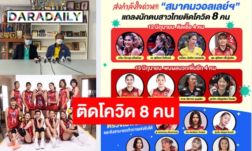 ส่งกำลังใจด่วน! นักตบสาวไทยติดโควิด 8 คน เช็กลิสต์ใครสู้ศึก VNL2022 ต่อ!?