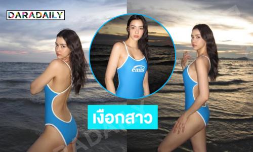 สวยฉ่ำมากซุปตาร์นางงามอวดชุดว่ายน้ำทะเลสดใส