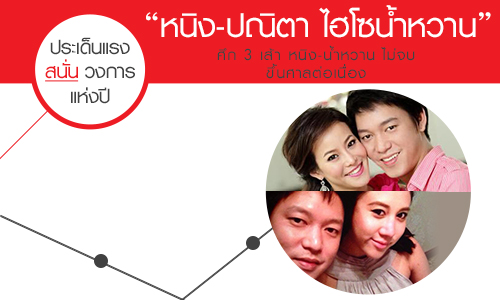 ศึก 3 เส้า หนิง-น้ำหวาน ไม่จบ ขึ้นศาลต่อเนื่อง