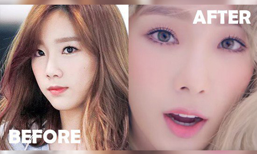 แซ่บขึ้นเป็นกอง! เทียบภาพ 11 ไอดอลเปลี่ยนลุคใส่คอนแทกต์เลนส์สี
