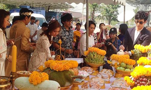 ทัพนักแสดงร่วมบวงสรวงละคร “ดวงใจพิสุทธิ์” และ “บัลลังก์รักคู่จิ้น”