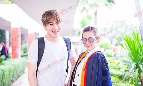 แอบหวาน! “เมฆ” โผล่ยินดีบอกมีหัวใจให้บัณฑิต “จ๋า” ในงานรับปริญญา