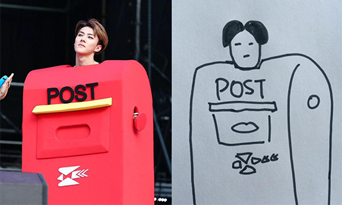 แฟนคลับห้ามพลาด! ภาพวาดล้อเลียนสุดน่ารักของสมาชิกวง EXO
