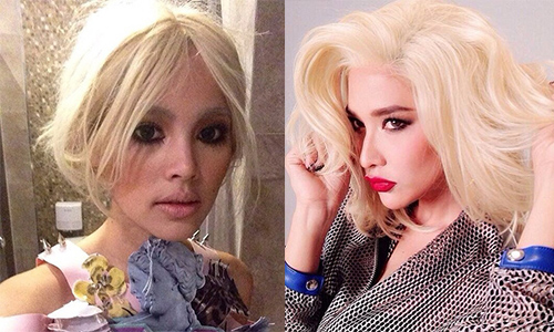ขุดภาพดาราไทยผมสีทองแล้วยังรอด!