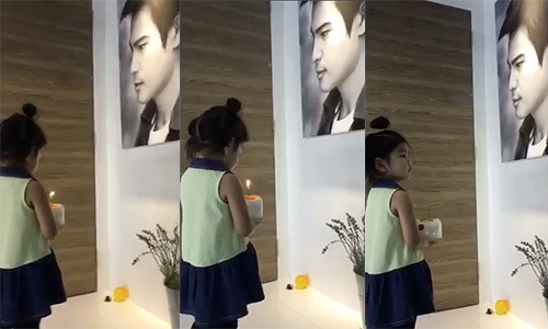 ชวนคิดถึง! “น้องมะลิ” ร้องเพลง-เป่าเค้กวันเกิด “พ่อปอ”  